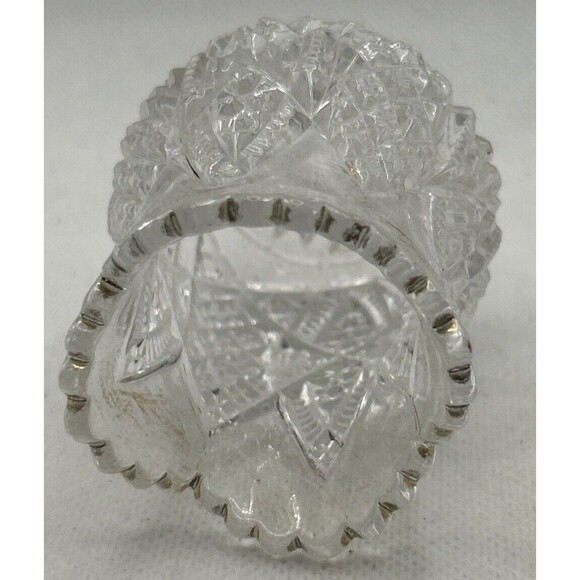 Glass mini flower bud vase 2.5” tall Toothpick Holder Luxury Shabby Chic Cottage - Picture 5 of 5